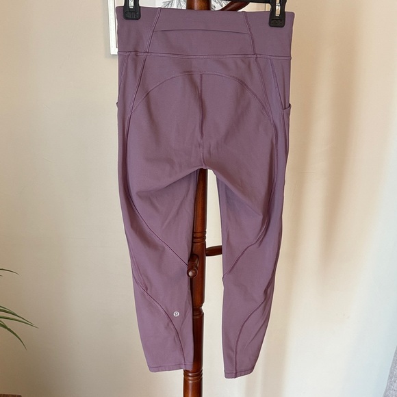 Lululemon Leggings Set in Pale Blue, Pink, and Wisteria Purple - Picture 3 of 7